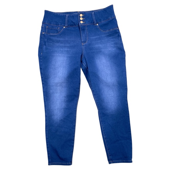 Royalty For Me 14 Royal Blue High Rise Skinny Jeans Stretch 25” - Picture 3 of 11